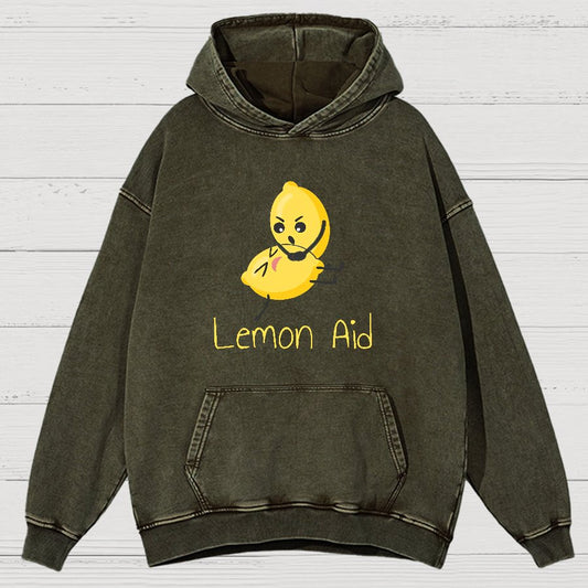 Funny LemonAid - Lemon First Aid Pun Joke Essential Vintage Distressed Hoodie