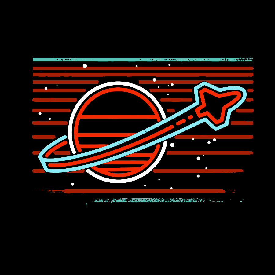 Retro Space Launch Geek T-Shirt