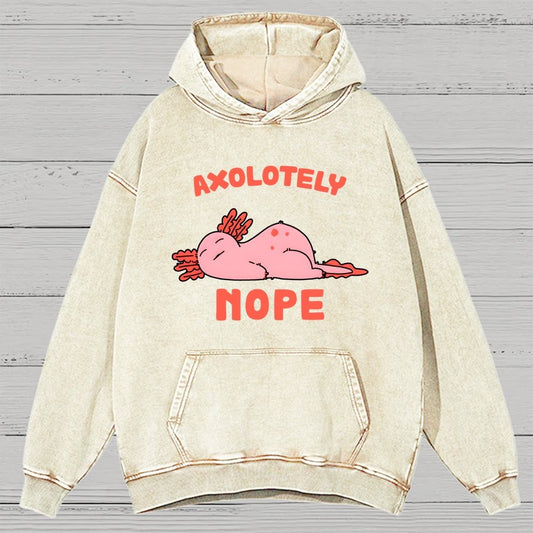 Axo Nope Vintage Distressed Hoodie