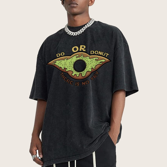 Do or Donut There is no try Vintage Distressed T-shirt