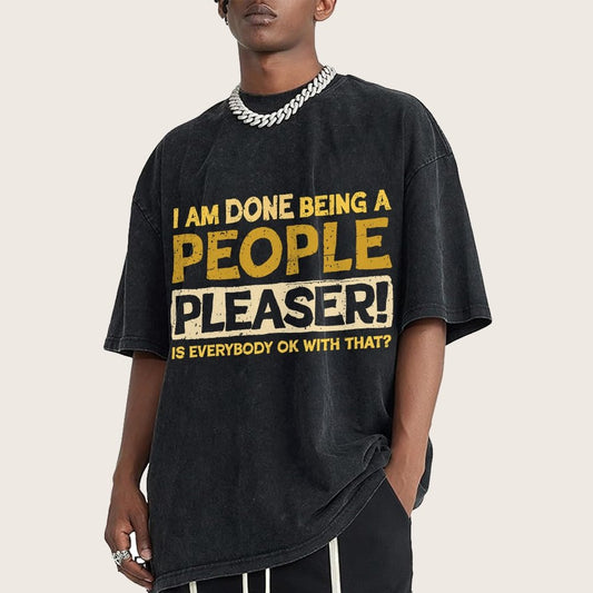 Still A People Pleaser Vintage Distressed T-shirt