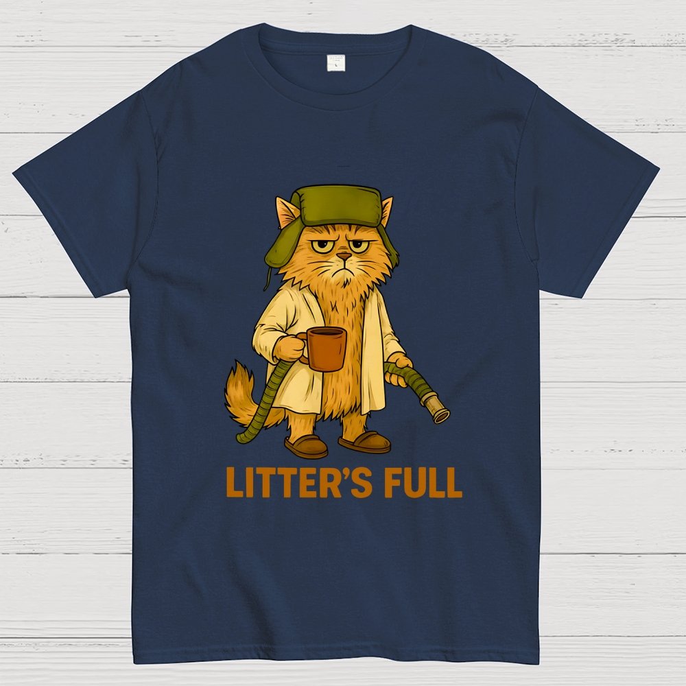 Litter’s Full Cat Geek T-Shirt