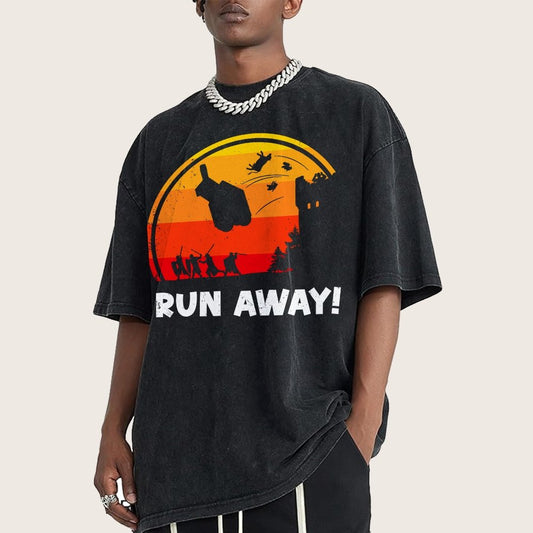 Run Away Vintage Distressed T-shirt