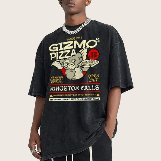 Gizmo's Pizza Pi Day Nerd Vintage Distressed T-shirt