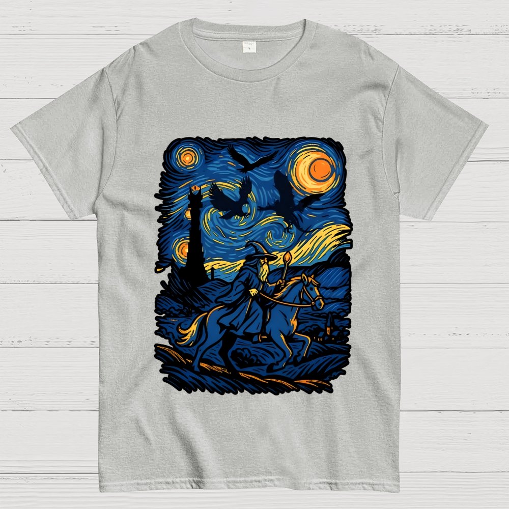Ride in the starry night Geek T-Shirt