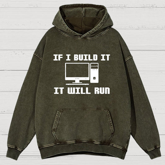 Pc Builder Computer Nerd Vintage Distressed Hoodie