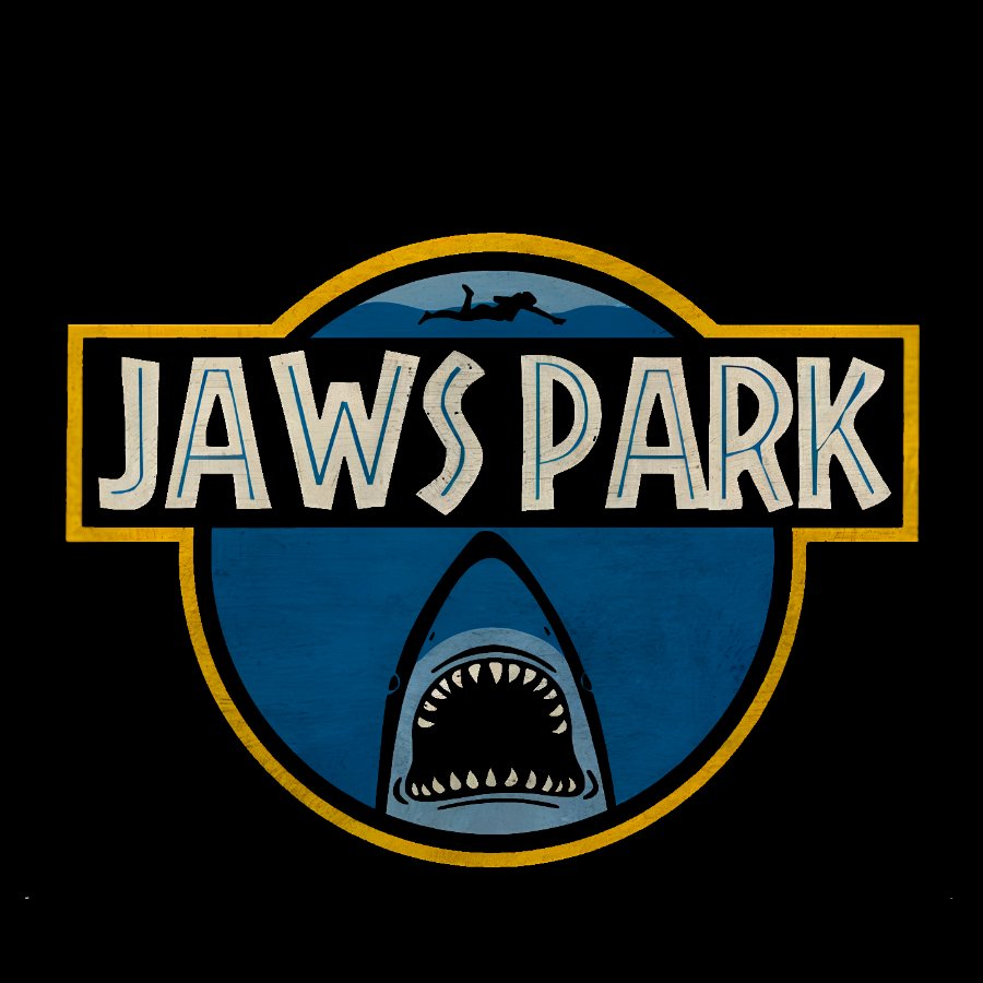 Great White Shark Park Geek T-Shirt