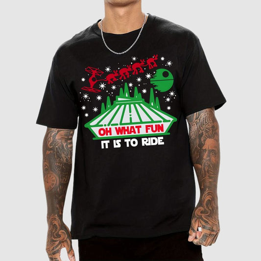 Oh What Fun It Is To Ride Christmas Geek T-Shirt