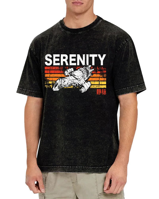 Retro Firefly Starship Vintage Distressed T-shirt