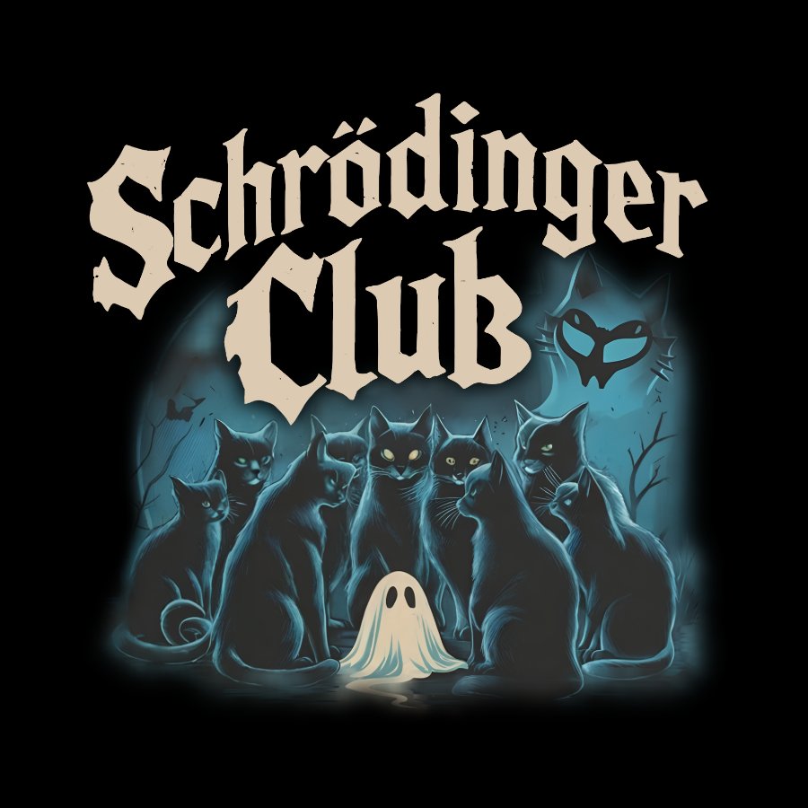 Schrödinger Cat Club Halloween Geeky T-Shirt