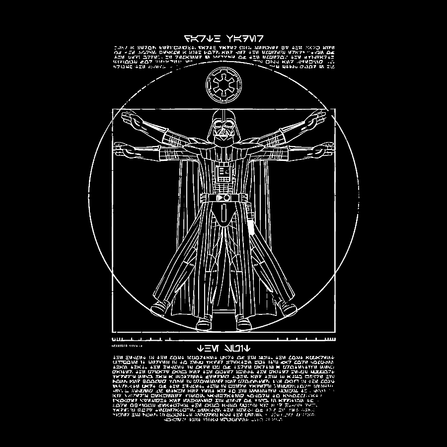 Vitruvian Darkside Geek T-Shirt