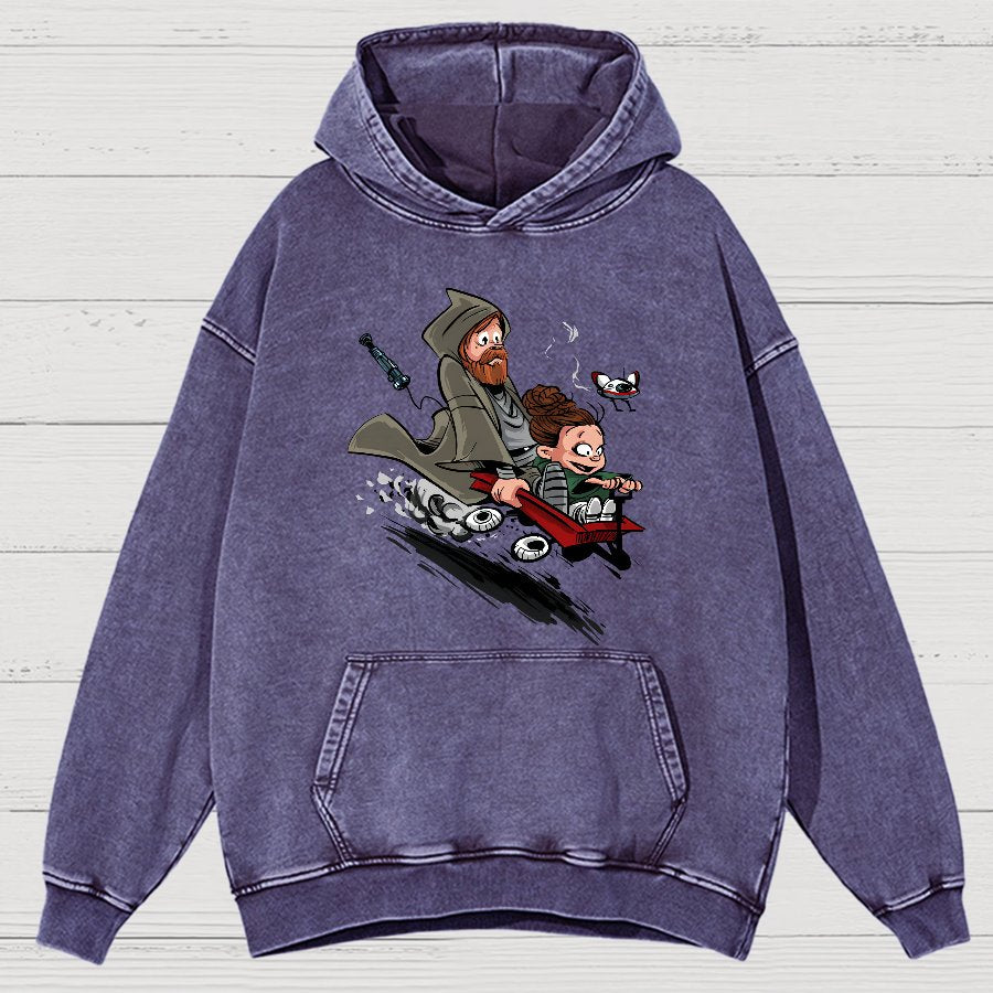 Ben And The Princess Vintage Distressed Hoodie