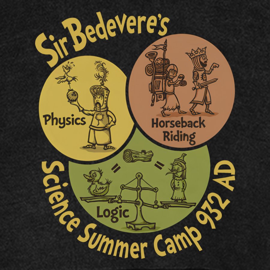 Sir Bedevere’s Science Camp Vintage Distressed Hoodie