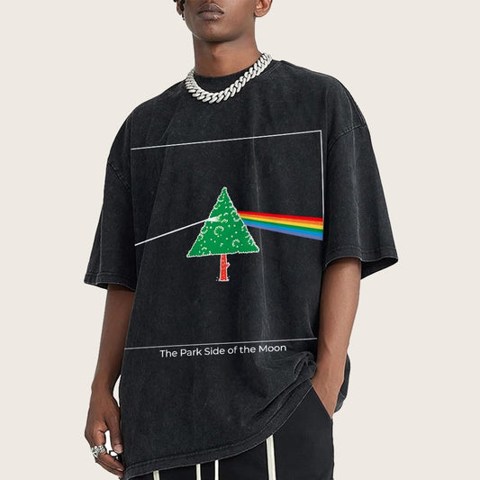The Park Side of the Moon Vintage Distressed T-shirt