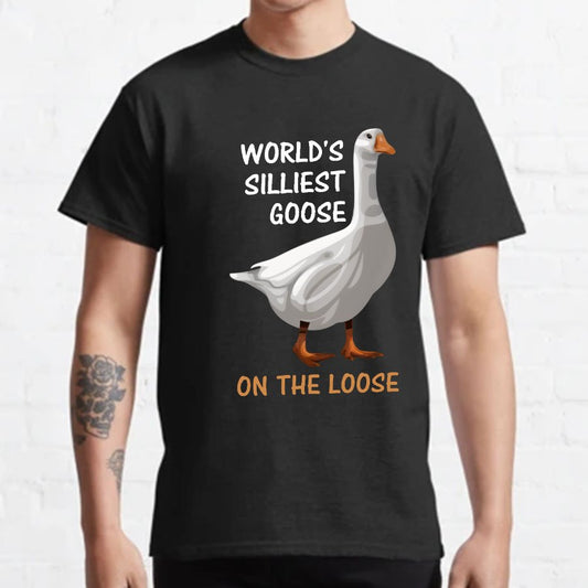 Worl'd Silliest Goose On The Loose Geeky T-Shirt