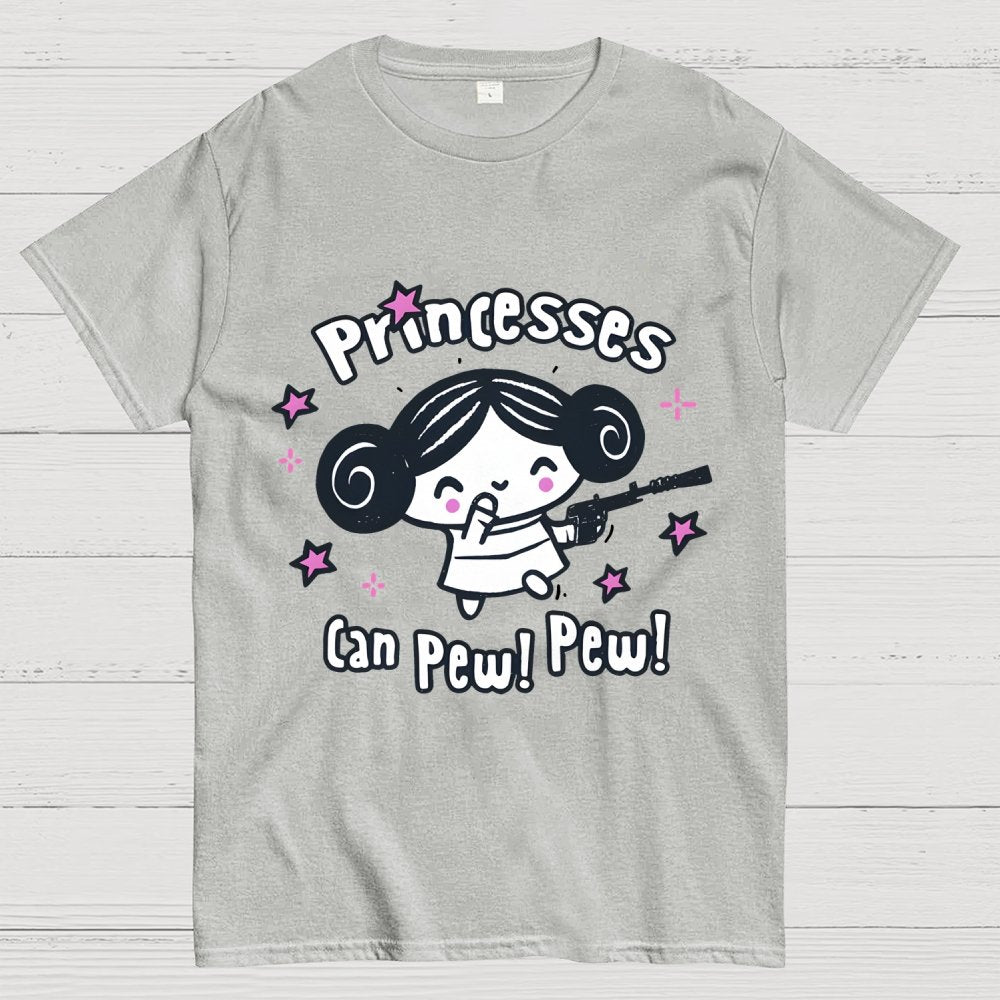 Princesses Can Pew! Pew! Too Geek T-Shirt