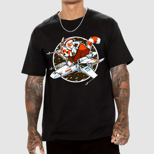Red panda, Standing By Geek T-Shirt