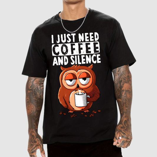 Coffee And Silence Geek T-Shirt