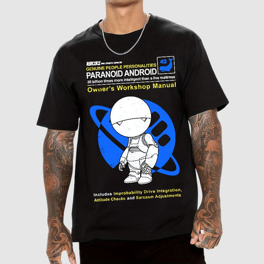 Paranoid Android Manual Geek T-Shirt