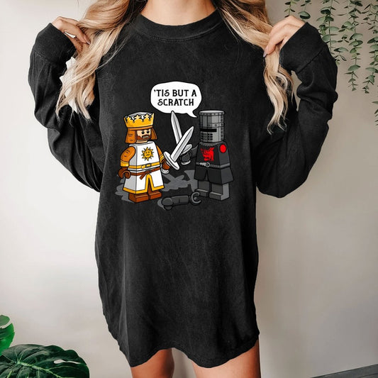 King Vs Knight Washed Long Sleeve Tee