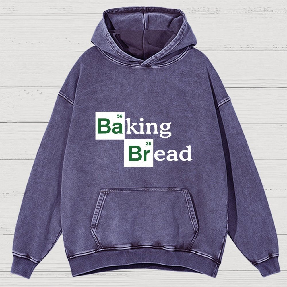 Baking Bread Vintage Distressed Hoodie