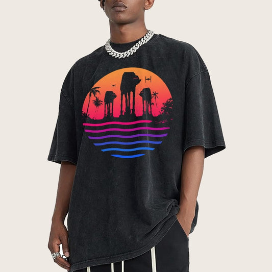 Escape The Summer Vintage Distressed T-shirt