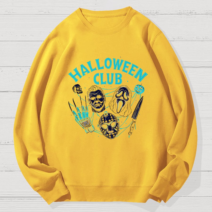 Halloween Club Geek Cotton Sweatshirt