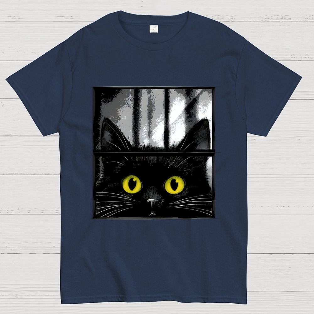 Creepy Cat Geek T-Shirt