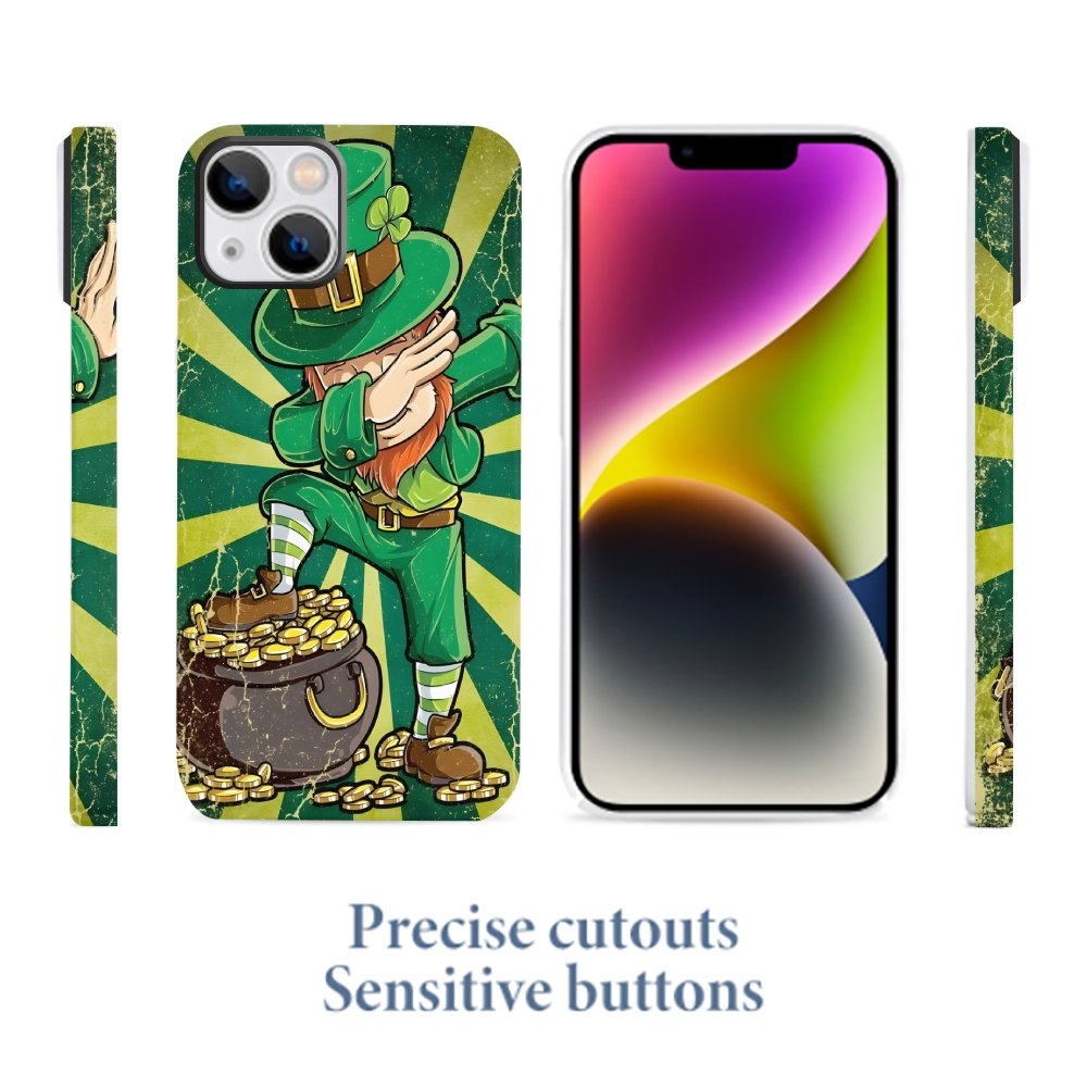 St. Patrick's Day Lucky Green Print Phone Cases