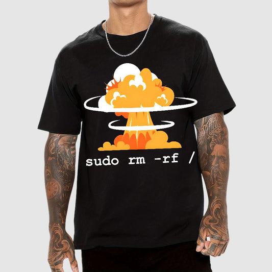 Linux - Funny Linux Command Sudo RM Geek T-Shirt