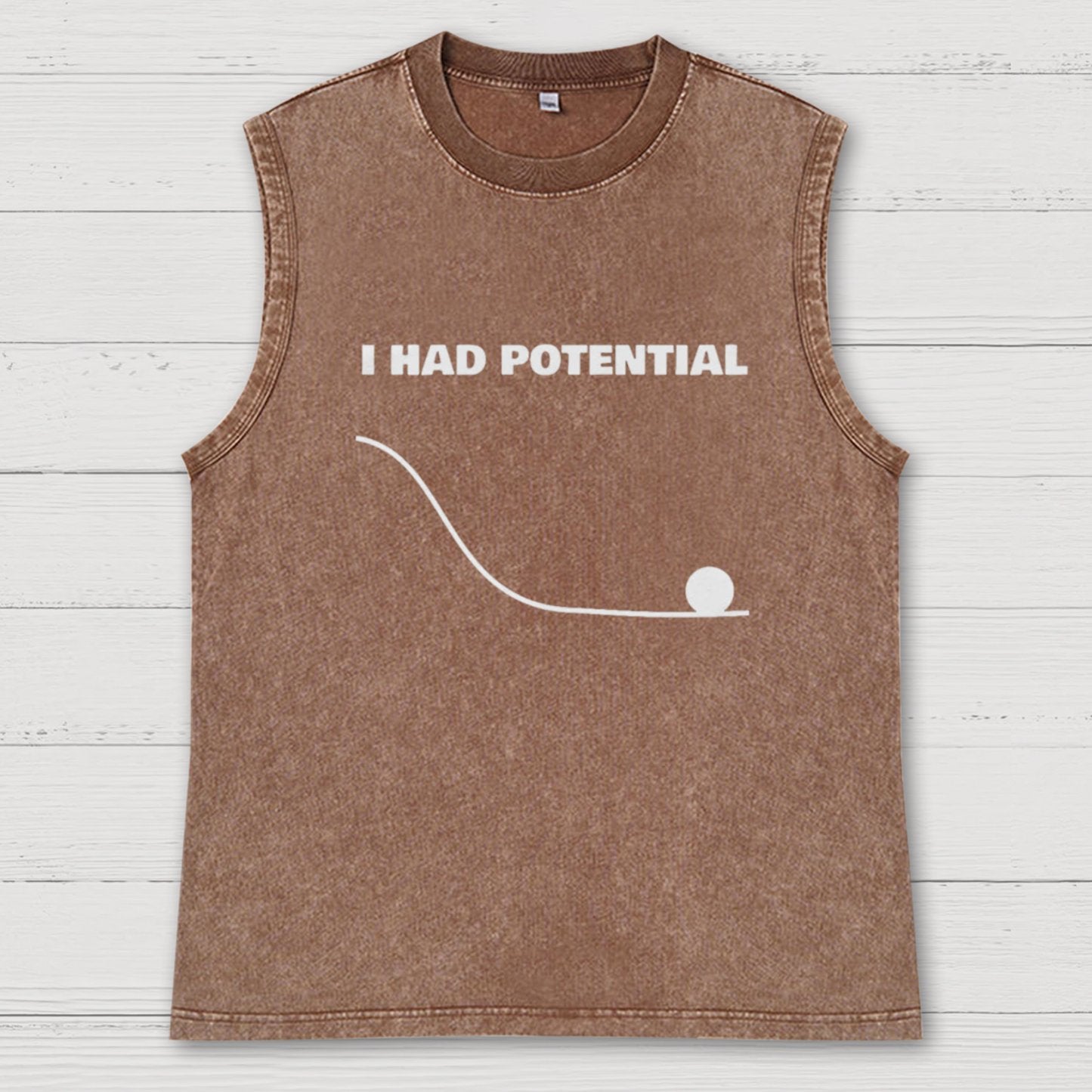 I Had Potential Geek Science Vintage Distressed Washed Tank