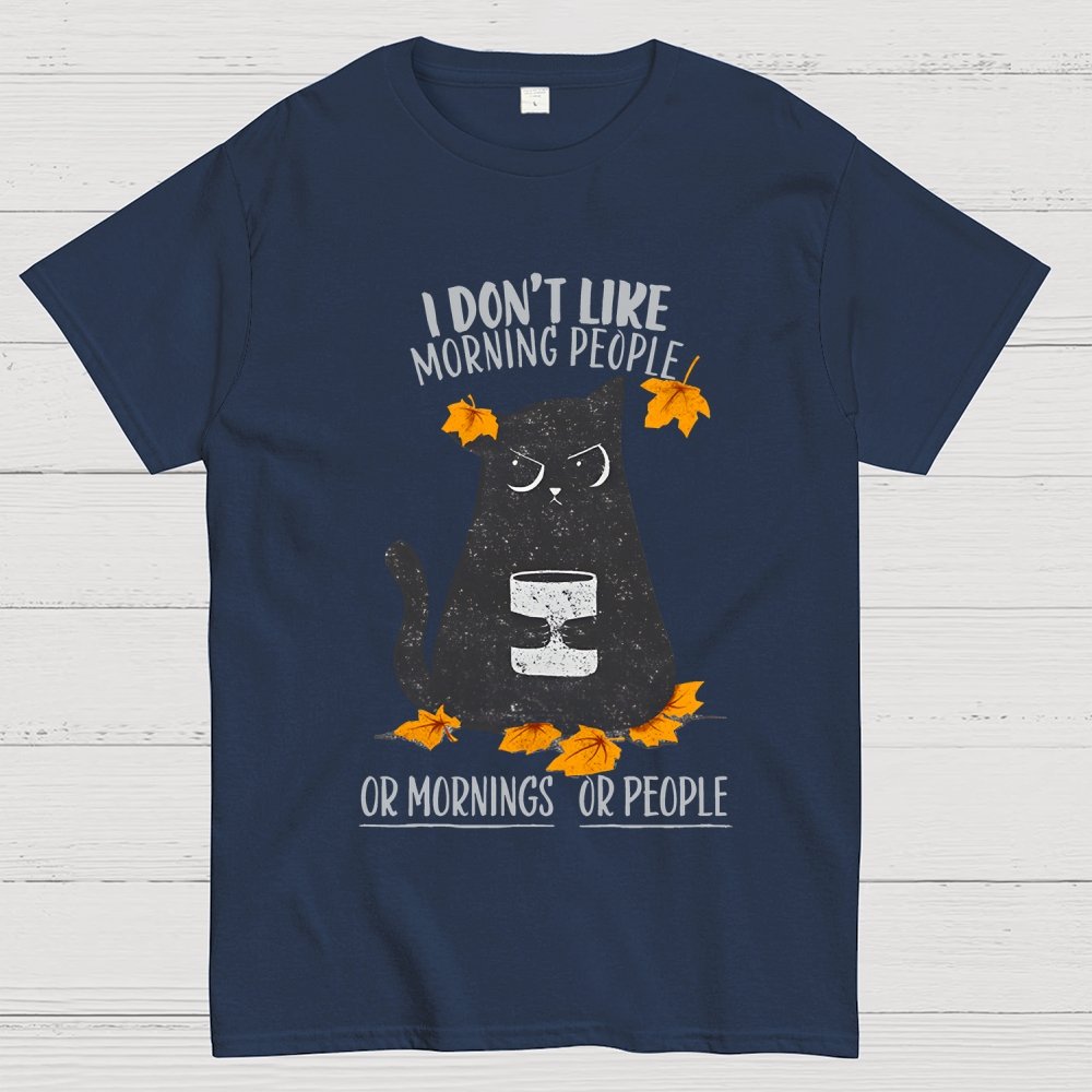 No Mornings No People Geek T-Shirt