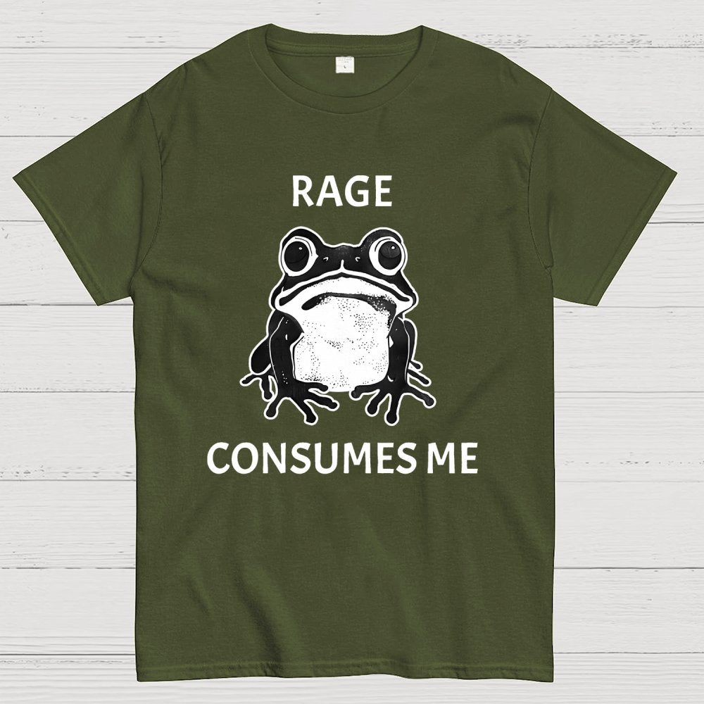 Rage Consumes Me Frog Geek T-Shirt