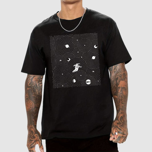 Zen Garden Astronaut Pattern Geek T-Shirt