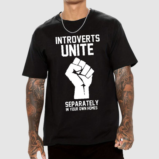 Introverts Unite Nerd Geek T-Shirt