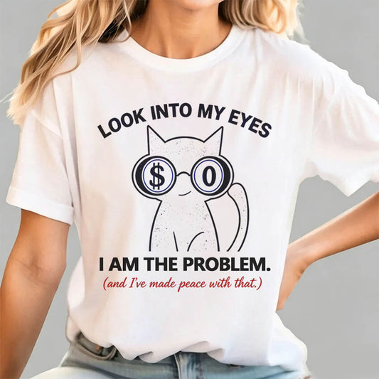 I Am The Problem Cat Vintage Graphic Tee