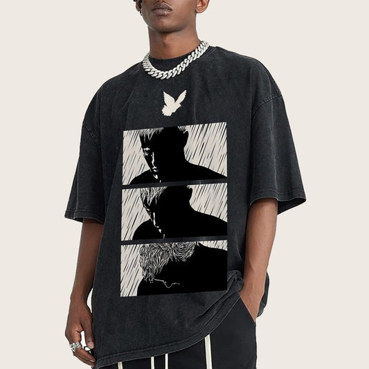 Ending White Vintage Distressed T-shirt