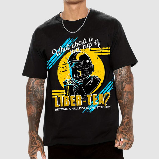 What about a cup of Liber-tea? Geek T-Shirt