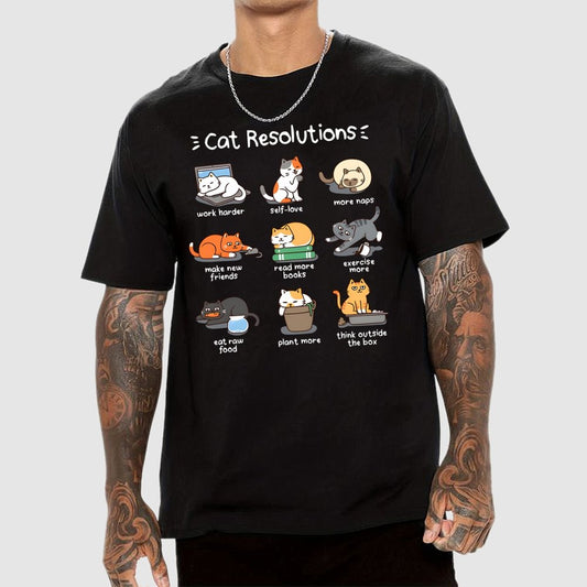 Cat Resolutions Geek T-Shirt