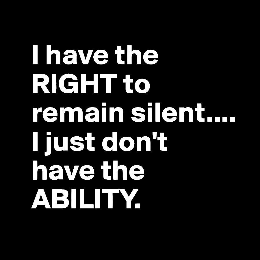 I Have The Right To Remain Silent. (But Not The Ability) Geek T-Shirt