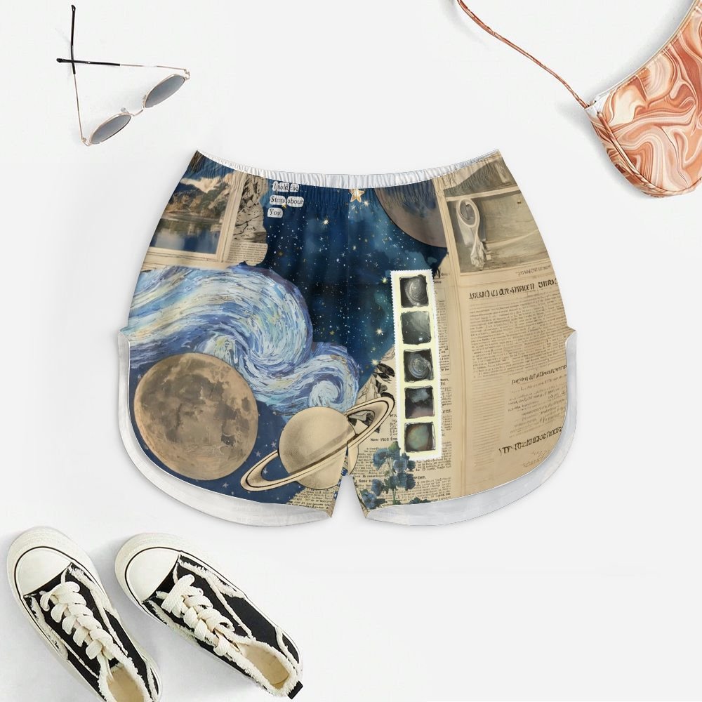 Across The Ocean And Stars Women's Geek Suspender Cami Set