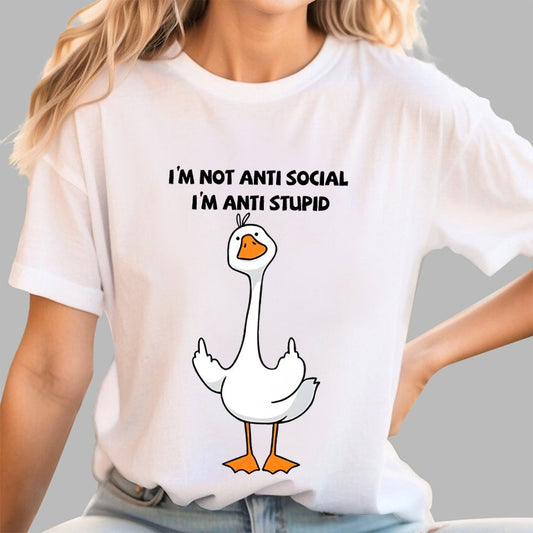 I’m not antisocial I’m antistupid Geek T-Shirt