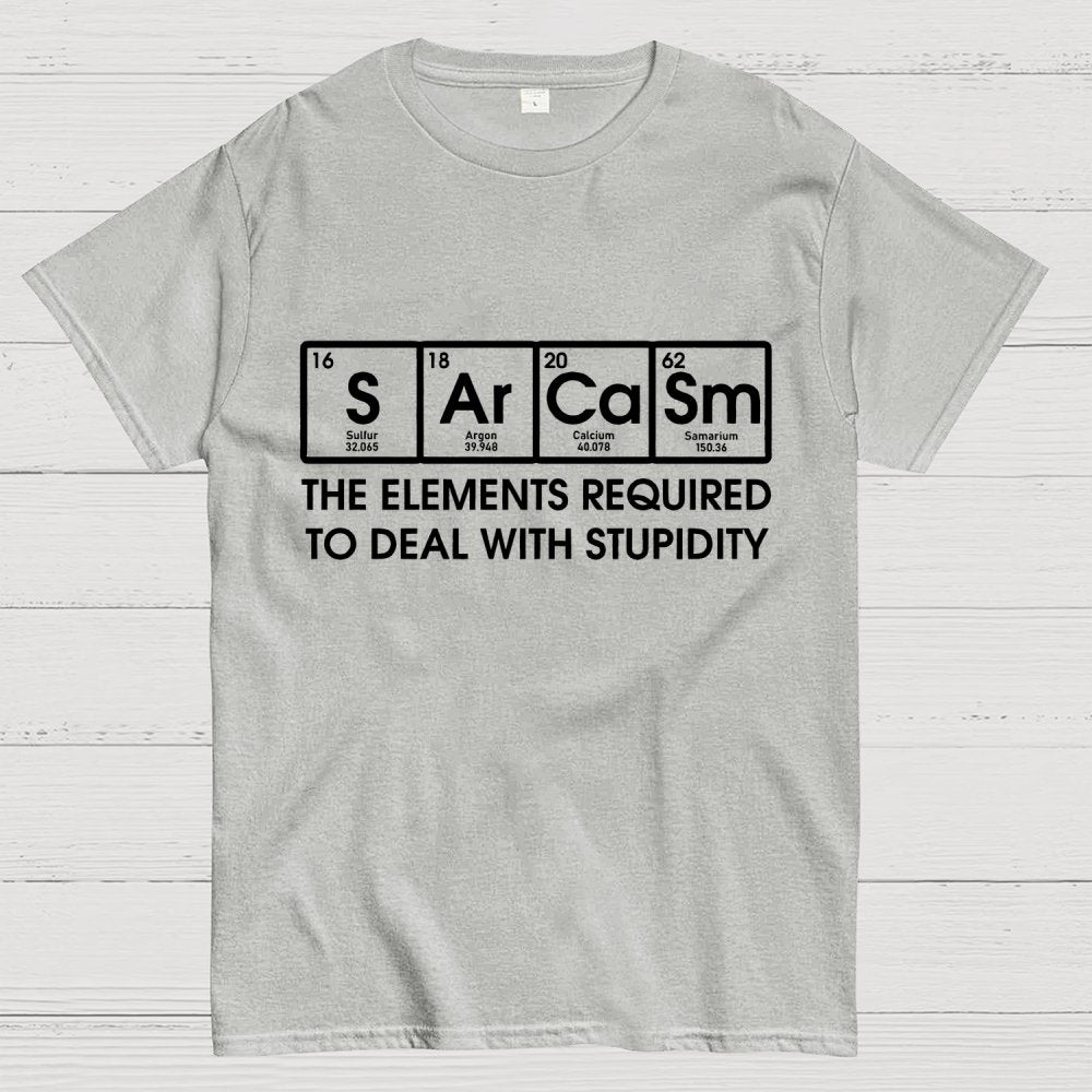 The Elements Required To Deal With Stupidity Geek T-Shirt