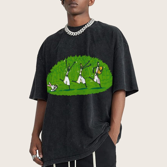 Run Away and Keep Going Vintage Distressed T-shirt