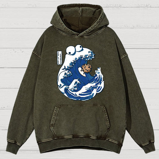 Sea Is For Cookie Vintage Distressed Hoodie