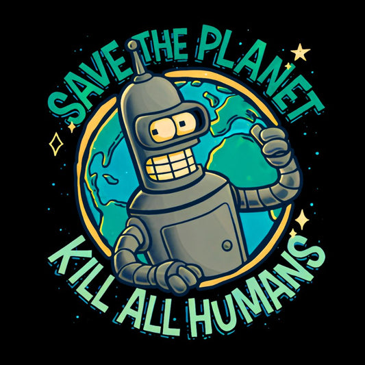 Save The Planet Kill All Humans Geek Cotton Sweatshirt