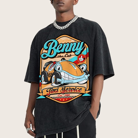 Buddy The Cab Vintage Distressed T-shirt