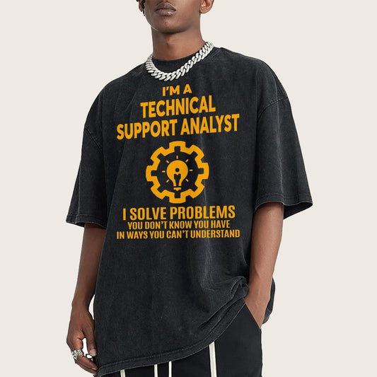 Technical Support Analyst Vintage Distressed T-shirt