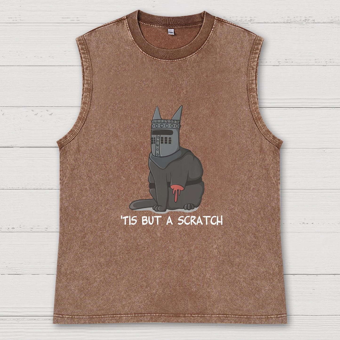 'Tis but a scratch Vintage Distressed Washed Tank