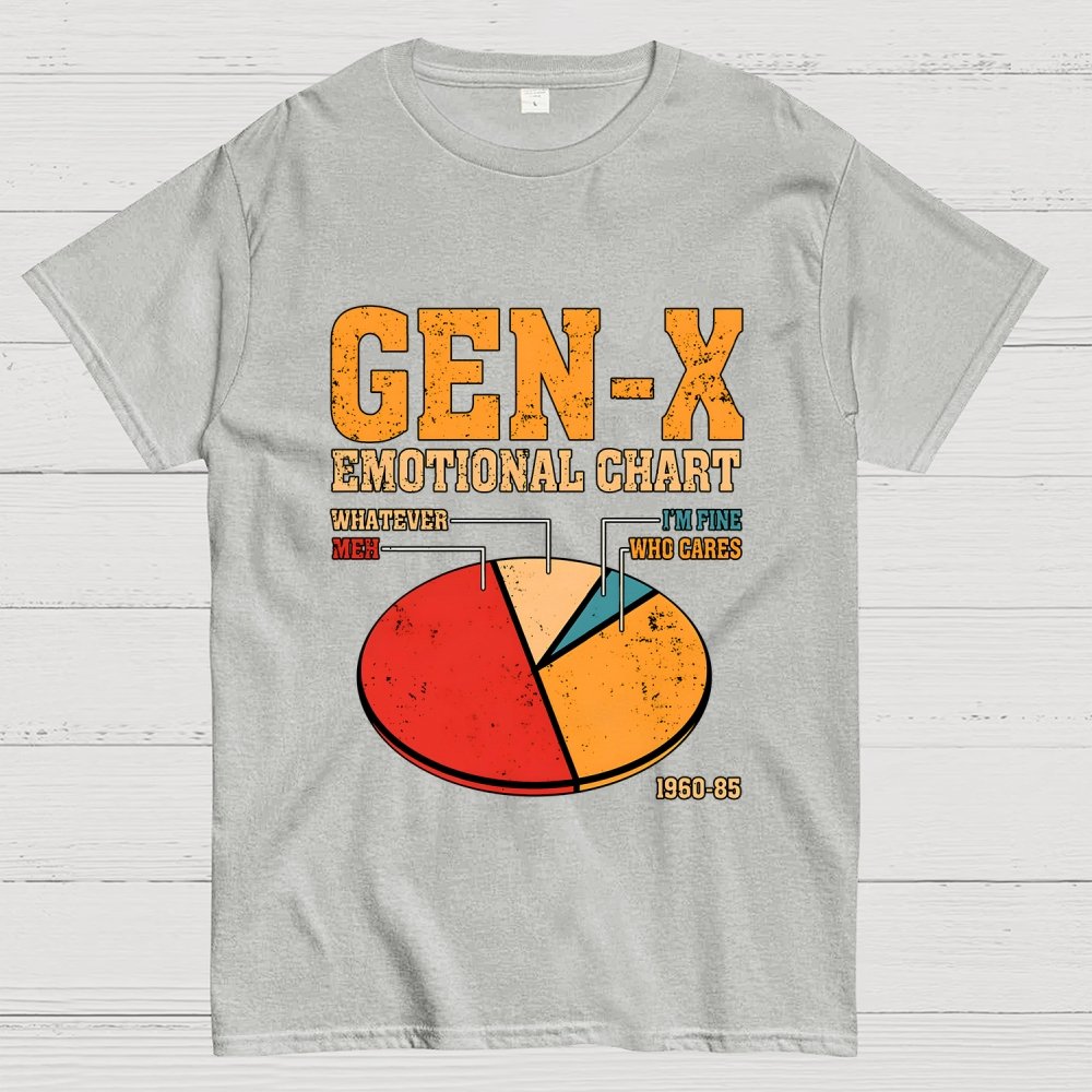 Gen-X Emotional Chart Geek T-Shirt